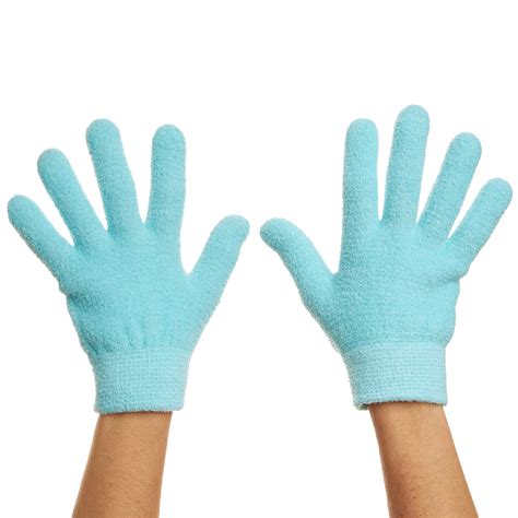 ZenToes Moisturizing Gloves with Gel - Dry Hands Treatment - 1 Pair (Fuzzy Blue) - Walmart.com ...