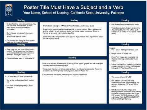 Nursing Poster Presentation Template | Stcharleschill Template