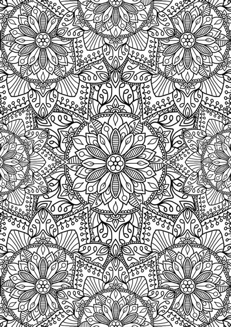 30+ full page geometric coloring pages for adults Free mandala coloring pages for adults ...