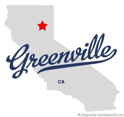 Map of Greenville, CA, California