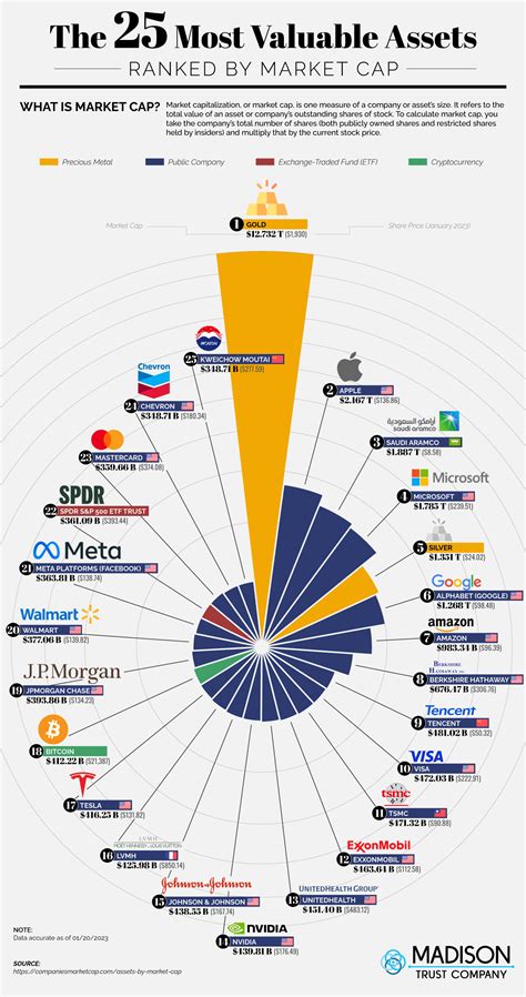 The 25 most valuable assets ranked by market cap : r/coolguides