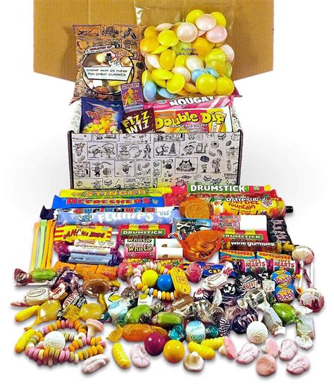 A Quarter Of Retro Sweets Hamper: Mega Gift Box Jam Packed With Over 60 of the UK's Best Old ...