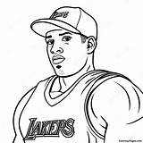 Lakers Coloring Page  Pagescom sketch template