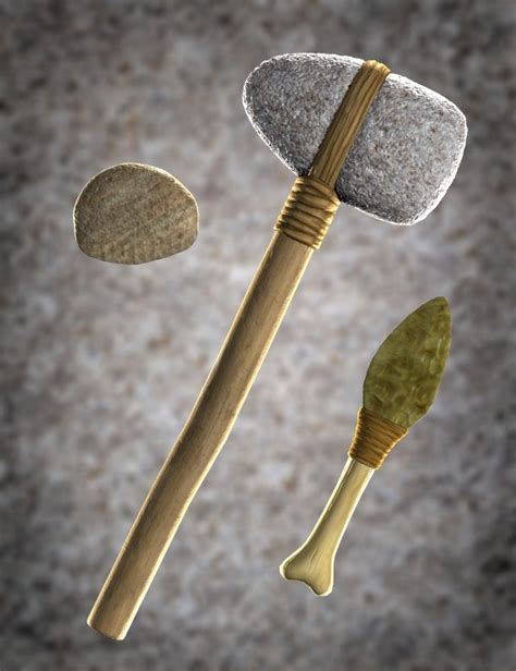 Stone Age Tools and Weapons | Daz 3D