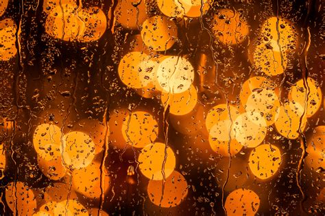 Rain Drops Orange Bokeh Lights 5k Wallpaper,HD Photography Wallpapers,4k Wallpapers,Images ...