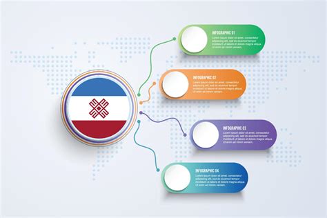 Mari El Flag with Infographic Design isolated on Dot World map 4154971 ...