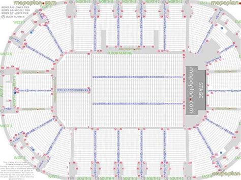 Odyssey SSE Arena seat & row numbers detailed seating chart, Belfast - MapaPlan.com