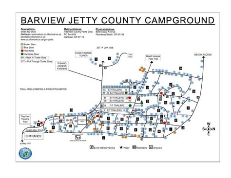 Barview Jetty Campground Map - Map Of The World