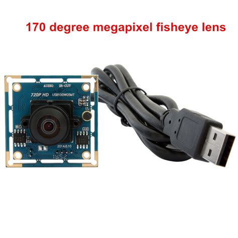 ELP 720P hd mini UVC usb webcam wide angle webcam Board M12 fisheye lens cctv cmos camera module ...