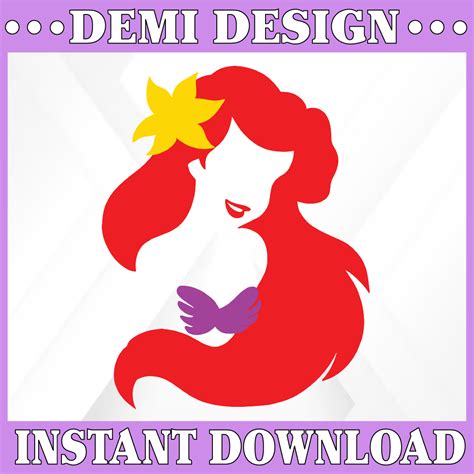 Ariel Silhouette Colour svg, png, dxf, Balloon svg, Minnie s - Inspire ...