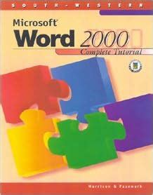 Learning Microsoft Word 2000 With CDROM