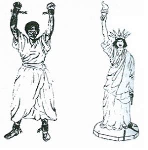 The original Statue of Liberty a black women breaking from chains | American history facts ...