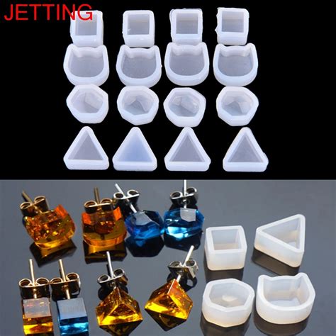 2Pcs DIY Mold Resin Casting resin molds for jewelry Multi Design Women Clear Silicone Mold For ...