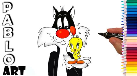 How to Draw The Sylvester and Tweety | Learn to Draw step by step - YouTube