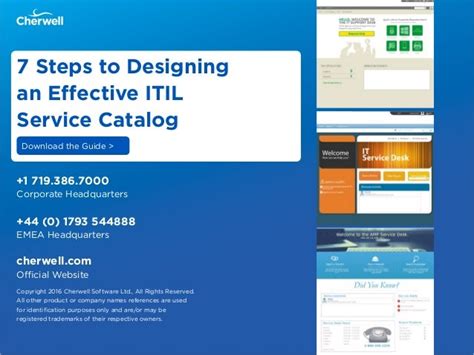 Itil Service Catalog Template - Flyer Template