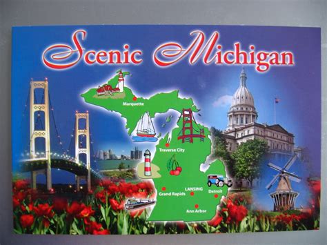 Faith in Postcards: Please Vote: Poll of Michigan Map Cards