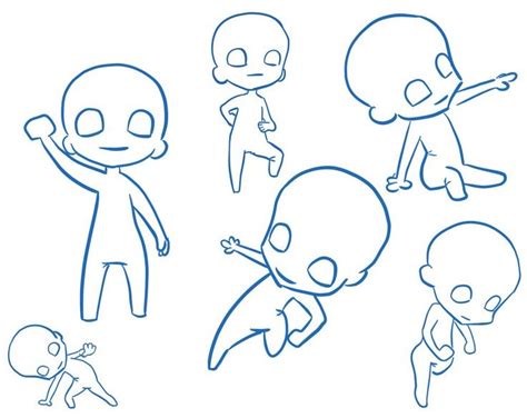 chibi action poses | Chibi drawings, Cartoon tutorial, Sketch poses