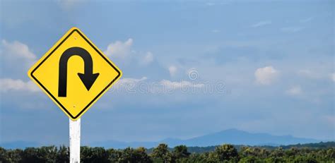 U-turn sign stock image. Image of school, uturn, sign - 199302231