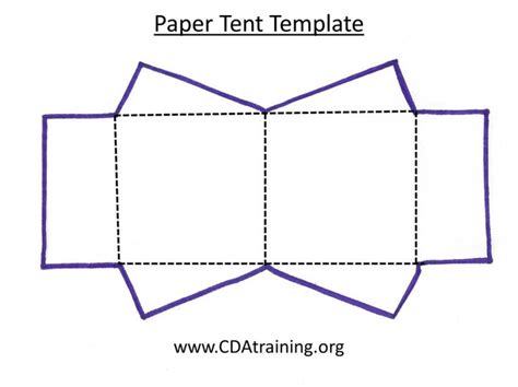 paper tent template | Tent craft, Tent cards, Card template