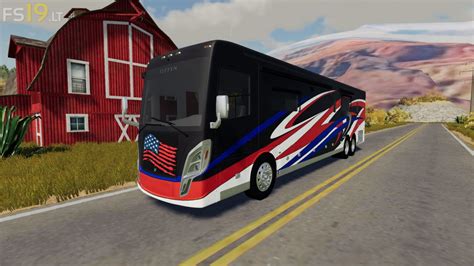 Tiffin-Patriot-Bus - FS19 mods / Farming Simulator 19 mods