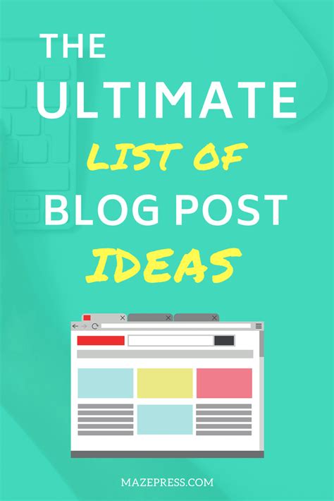 Ultimate List of Blog Post Ideas 2020 Updated with Tips and Tricks