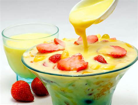 Custard Milk Fruit Salad (Condensed Milk Fruit Salad) • Gujarati Recipes