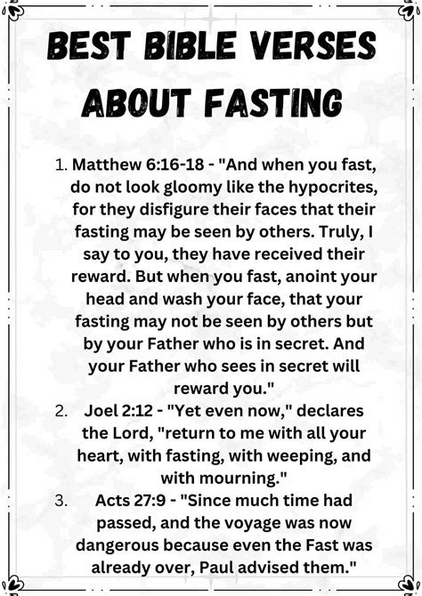 100+ Bible Verses About Fasting [Read Them During Fasting] - † ️️ Daily Blessings Prayer ️