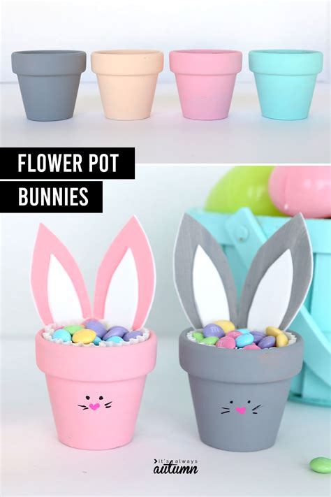 Flower Pot Bunny Craft {Easter craft for kids} - It's Always Autumn