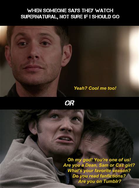 The struggle is real XD #supernatural #fandom #fangirl #spn #dean #sam #funny | Supernatural ...