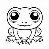 Cute Frog Coloring Pages sketch template
