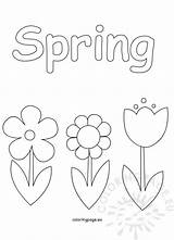 Spring Coloring Pages For Kids – Page sketch template