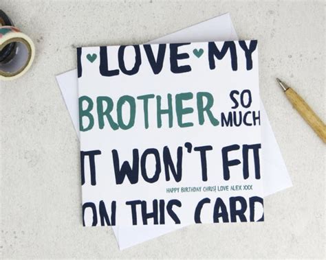 Funny Brother Birthday Card card for brother funny card