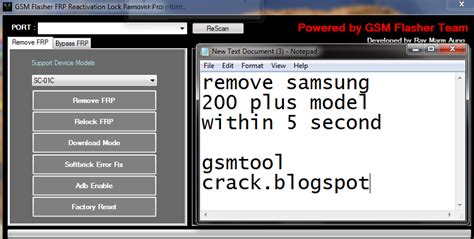 gsm flasher pro 2019 all in one frp remove tool for all samsung mobile with in 5 second - GSM ...