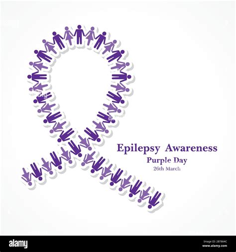 Vector illustration for World epilepsy day (Purple day) - Epilepsy Awareness-26 march. Purple ...