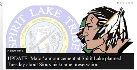 Goon's World: Spirit Lake Tribe To Make “Major Announcement” on Fighting Sioux nickname