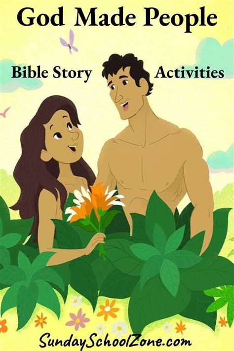 Free, Printable God Made People Bible Activities on Sunday School Zone