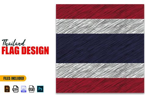 5 December Thailand National Day Flag Design