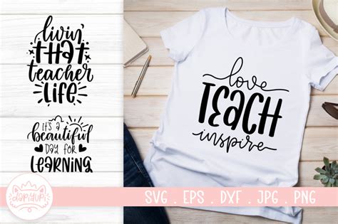 Teacher Quotes SVG Cut File By dapiyupi | TheHungryJPEG