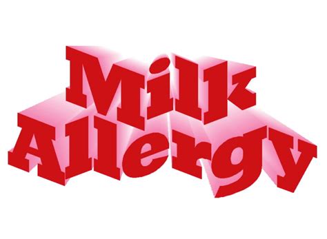 Free Posters and Signs: Milk Allergy