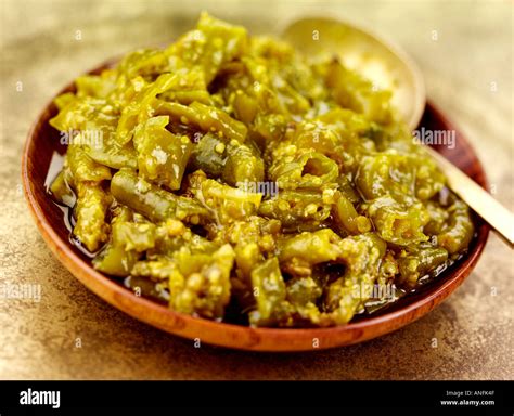 INDIAN GREEN CHILLI PICKLE Stock Photo - Alamy