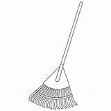 Gardening Tools rake Outline Icons Black And White Coloring Page  sketch template