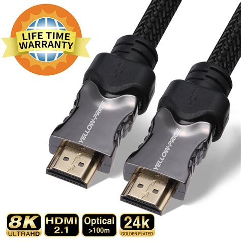 10k 8K 4K 2K HDMI Cable Lot Braided 1.5ft 3ft 6ft 10ft 15ft 25ft 30ft ...