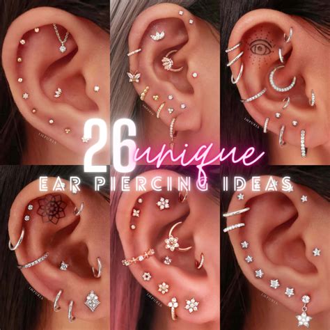 26 of the Most Unique Ear Piercing Ideas | Unique ear piercings, Pretty ear piercings, Ear piercings