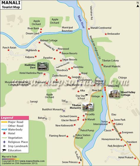 Manali Tourist Map