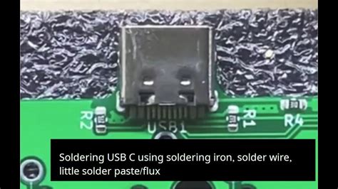 soldering usb c - YouTube