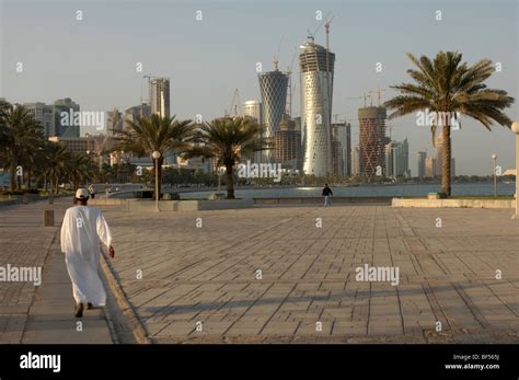 The Corniche, Doha, Qatar Stock Photo - Alamy