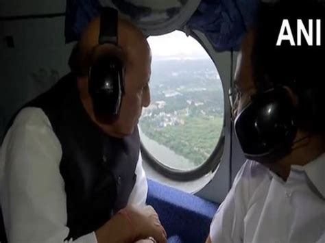 Rajnath Singh conducts aerial survey of flood-affected areas of Tamil ...