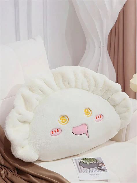 Dumpling Shaped Plush Pillow Toy Cute Dumpling Facial Expressions Stuffed Toy | SHEIN USA