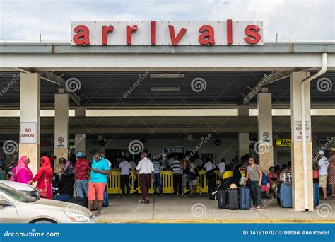 Passengers at Arrivals in the Sangster International Airport in Montego ...