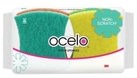 Ocelo Non-Scratch Scrub Sponges, 4 Count - Walmart.com